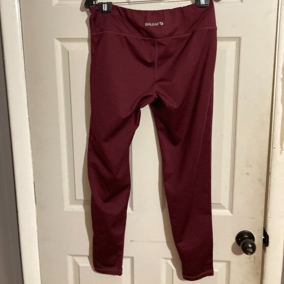 BALEAF WINE COLORED LEGGINGS - Picture 1 of 6